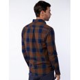 thumbnail image 2 of CAMISA DE ALGODÓN A CUADROS CON BOLSILLO Y CUELLO ABOTONADO PARA HOMBRE GENERRA, 2 of 5