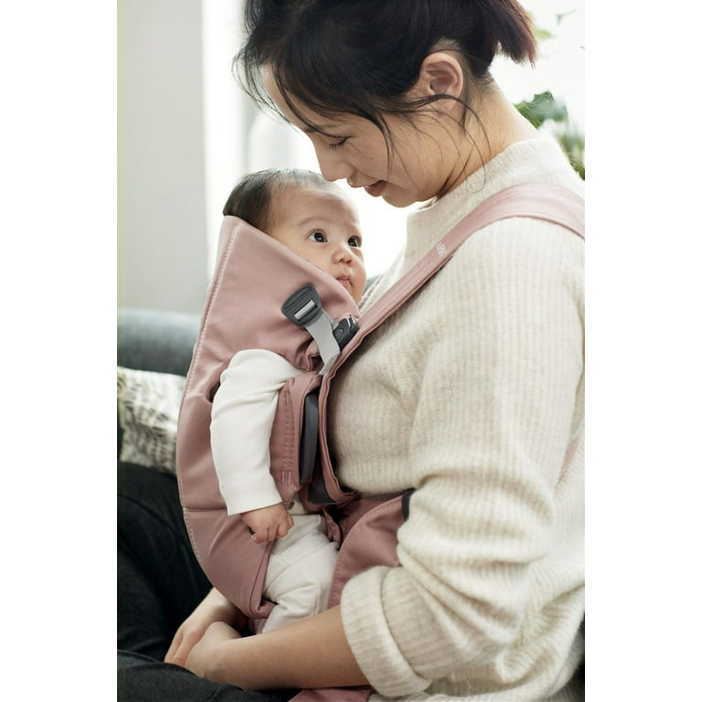 BabyBjorn Ergonomic Newborn Baby Carrier Mini Soft Cotton Dusty Pink Walmart