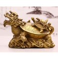 thumbnail image 2 of Moneda shui Collectiable Estatuilla Estatua Decoración de La de La Enhorabuena Presenta Enhorabuena Tortuga dragón Soledad Figuritas De Tortuga Dragón, 2 of 10
