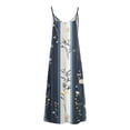 thumbnail image 5 of FRSASU Summer Maxi Dress for Women Spaghetti Strap Casual Sleeveless Printed Boho Floral Beach Vacation Sundress Multicolor-A, 5 of 5