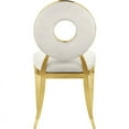 thumbnail image 2 of Meridian Furniture Carousel Velvet Dining Chair, Cream (Set of 2), 2 of 9