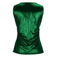 thumbnail image 6 of LNWUY Women's Fashion Multi-Color Sleeveless Sparkle Shimmer Camisole Vest Glitter Sequin Tank Tops Green XL, 6 of 8