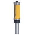 thumbnail image 2 of Double Bearings Trimming Cutter, CNC Slotting Tool Alloy Blade Incisive Cutting Smooth Rotation 1/2in Shank Flush Trim Bit  for Wood MDF Particleboard Plywood, 2 of 7