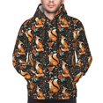 thumbnail image 4 of Hoodies for Men - Autumn Floral Fox Long Sleeve Comfrt Men'S Fashion Hoodies & Sweatshirts, Sweatshirts for Men Hoodies Pullover Clothing Clothes with Pouch, 4 of 7