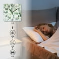 thumbnail image 4 of Square Wall Clock,Watercolor Hanging Leaves Mural In Green And White Color Scheme,Silent Non-Ticking Wall Clock Decor for Home Office Kitchen Living Room Bedroom(12inch), 4 of 4
