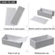 thumbnail image 4 of Organizador de cajones plegable no tejido para ropa interior, sujetadores, corbatas y calcetines Caja de almacenamiento con compartimento para ahorrar espacio, 12 piezas, gris, 4 of 5