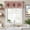 wine red, variant on Farmhouse Farmhouse Short Window Curtain Valances, Vintage Star Retro Rustic Checked Grid Lodge Rod Pocket Kitchen Valances for Living Room Bedroom Bathroom Cafe 42" x 18"