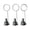 #024-F, variant on Retro Animal Card Holders Vintage Animal-Shaped Memo Clips for Notes Cards Desktop Desk Ornaments for Home Office Restaurants Weddings (Set of 3 Metal Figurines)