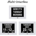 thumbnail image 4 of Digital Calendar Clock Extra Large Day Clock Date Time And Day Of The Week Dementia Clocks For Visually Impaired Seniors With Battery Backup + 8 Alarm_Perfect Gift, 4 of 5