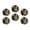 C0713, variant on Glass Refrigerator Magnet 6Pcs Magnetic Fridge Sticker,Decor for Kitchen,Whiteboard,Cabinet,Vibrant And Detailed Circular Design Featuring The Taurus Zodiac Sign