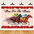 thumbnail image 2 of Horse Racing Festival Party Decoration Background Banner Rose Horse Racing Background Cloth Photography Background Party Decorations, 2 of 5