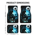 thumbnail image 2 of Cartoon Fairy Tales Princess Car Floor Mats 4pc Set Anti Skid Vehicle Floor Mat Car Carpet For Front Rear Seats Universal Auto Interior Accessories, 2 of 6
