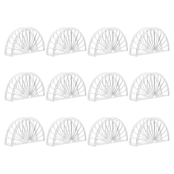 Masteelf 12 Pcs Party Napkin Holder Tissue Holder Travel 15.00X7.50X4.00CM Transparent