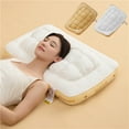 thumbnail image 1 of Xihbxyly Almohada de Piña, Soporte Cervical de Poliéster Suave, Relleno Transpirable y Lavable, Ideal para Dormir de Lado o Boca Abajo, Cómodo Accesorio para El Hogar, Tamaño 74 X 48 Cm, 1 of 6