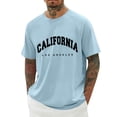 thumbnail image 3 of Cotton T Shirts for Men 3x Short/long Sleeve Big and Tall Men's Short Sleeve Shirt Oversized Printing Round Neck Casual Summer Outdoor Basic Streetwear, 3 of 5