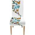 thumbnail image 2 of Monarch Butterfly Stretch Chair Covers for Dining Room Set of 4,Printed Stretchable Dining Chair Slipcover Washable Removable for Dining Room,Living Room,Hotel,Banquet,Party, 2 of 5