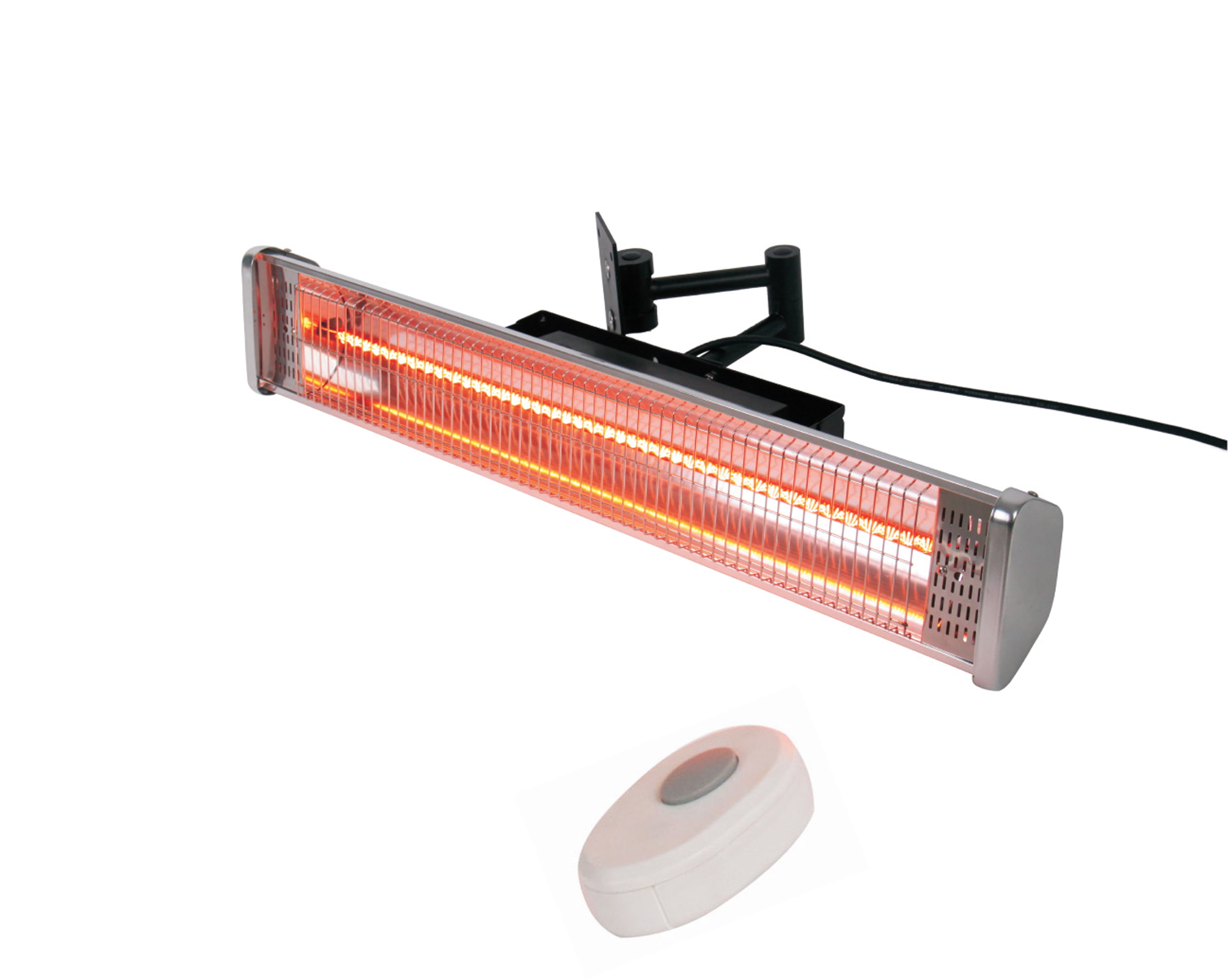 Hiland Electric Wall Mount Infrared Heat Lamp in White