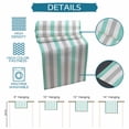 thumbnail image 6 of Burlap Table Runner 70 Inches Long, Modern Colorful Gradient Geometric Line Non-Slip Kitchen Table Runners for Dining Room Everyday Use Party Table Decorations Green Grey Ombre Stripe, 6 of 9