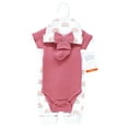 thumbnail image 2 of Hudson Baby Girls Thermal Preemie Layette Set 4pc Short Sleeve Outfit, Creative Rainbows, Preemie, 2 of 2