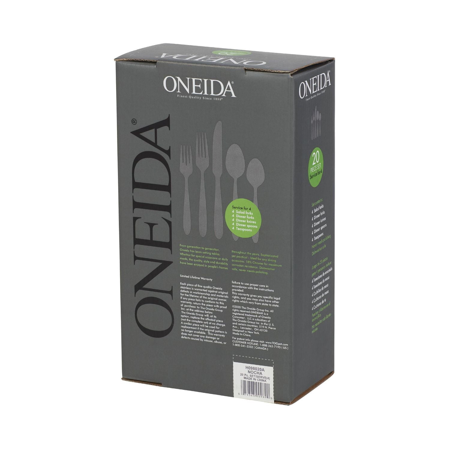 Nocha 20 Piece Everyday Flatware Set, Service for 4