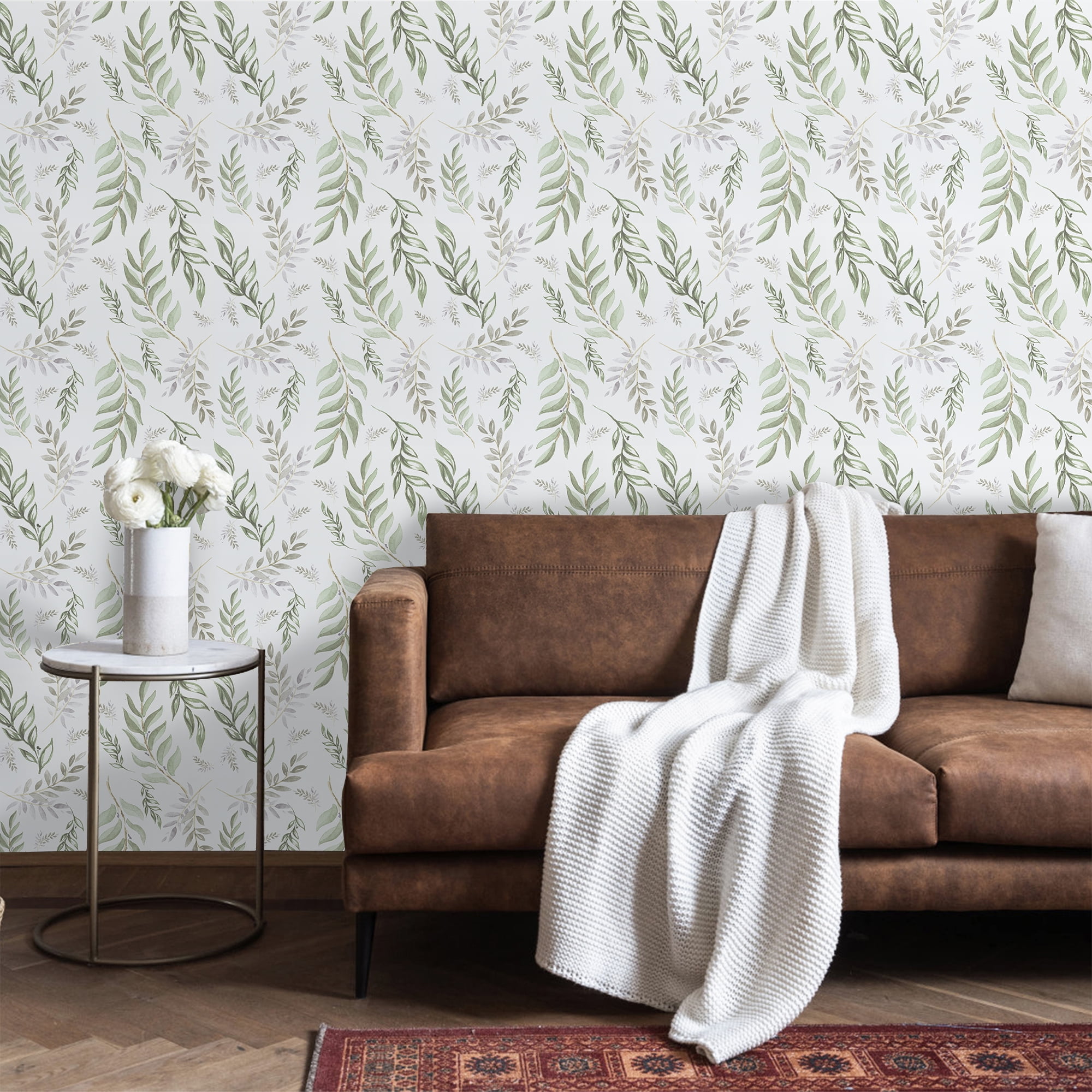 UMIGGEE 17.5-in x 393-in Peel and Stick Floral Wallpaper Self Adhesive Removable Wallpaper Peel and Stick for Home Bedroom Cabinets Thicken