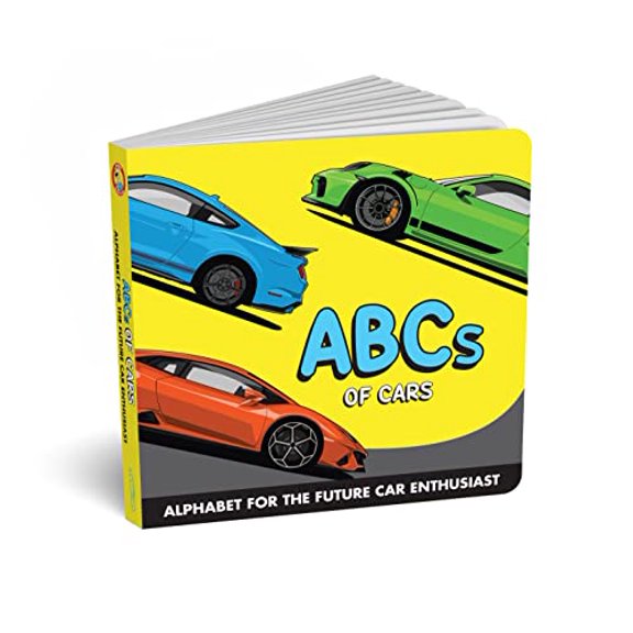 Pre-Owned ABCs of Cars Baby Book - A Fun Alphabet Car Book for Future Racing Fans Toddler ABC Board Book with Supercars, Car Parts & More Great Birthday Book for Kids, Baby Essentials for Car E