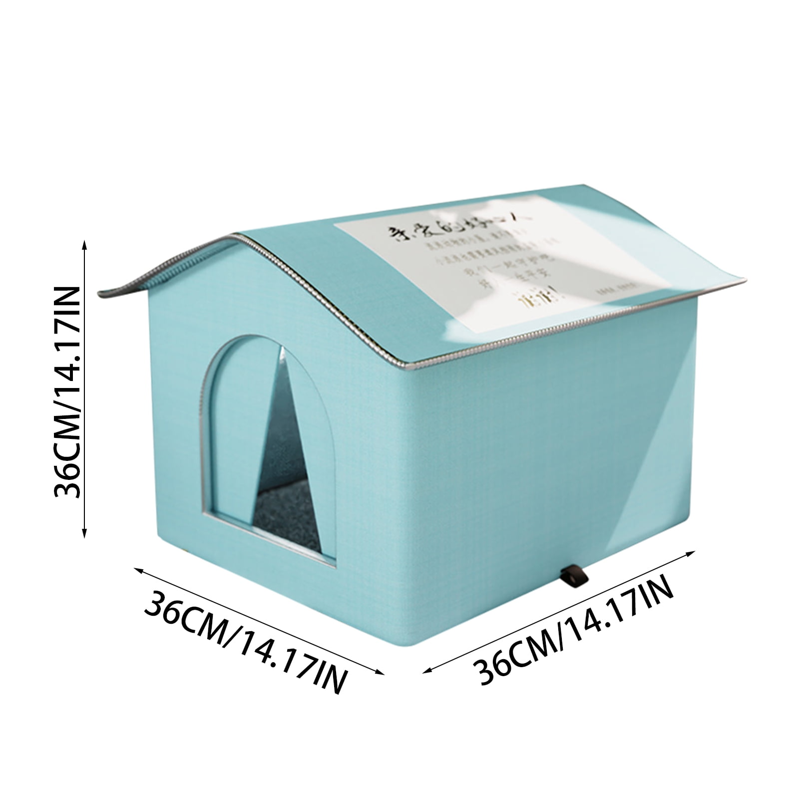 Outdoor Cat House - Weatherproof Seasonal Pet House Waterproof Outdoor Cat Dog House for Outdoor Use Strays Cats Warm and Coldproof Nest Tent, M