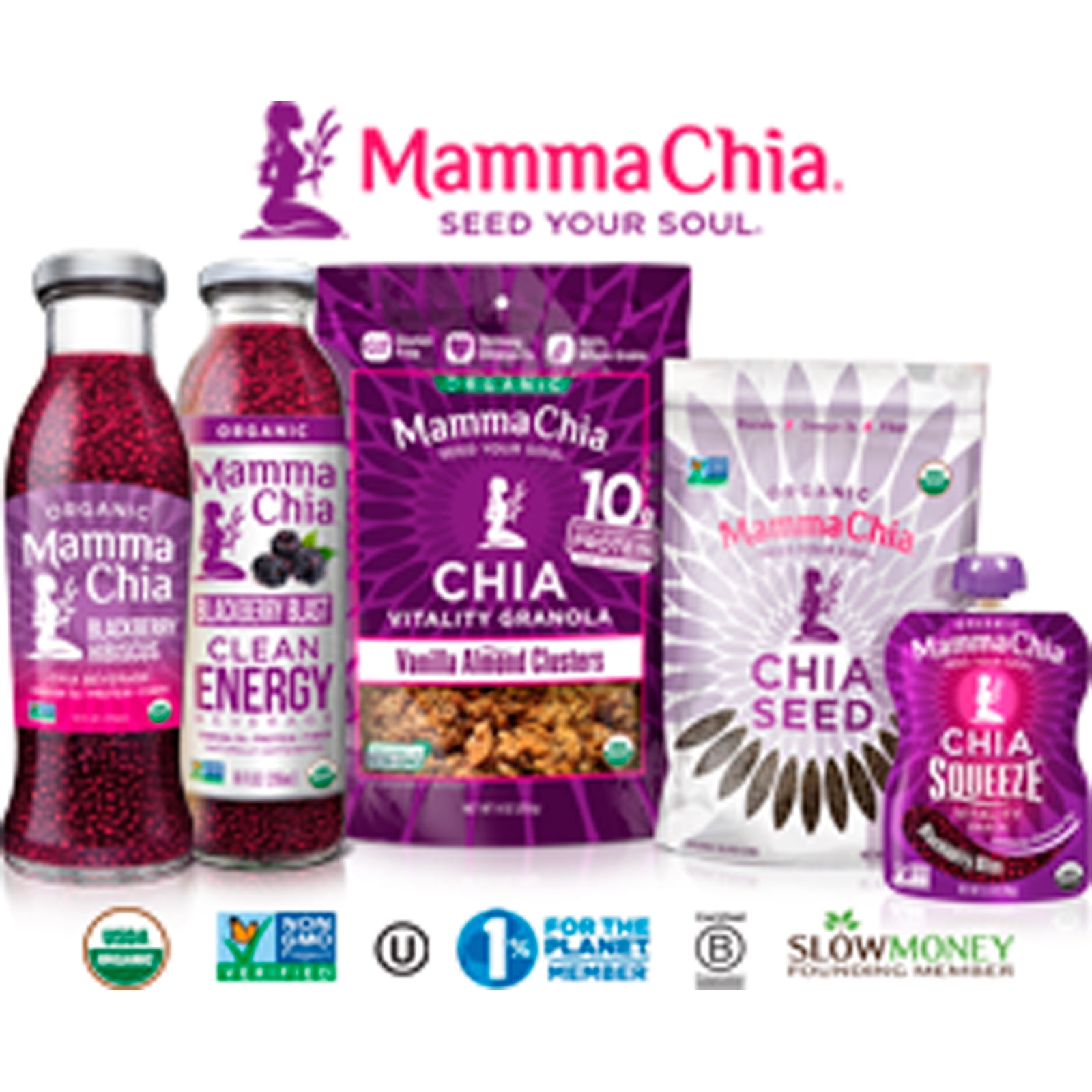 Mamma Chia, Organic White Chia Seed, 12 oz Pack of 3