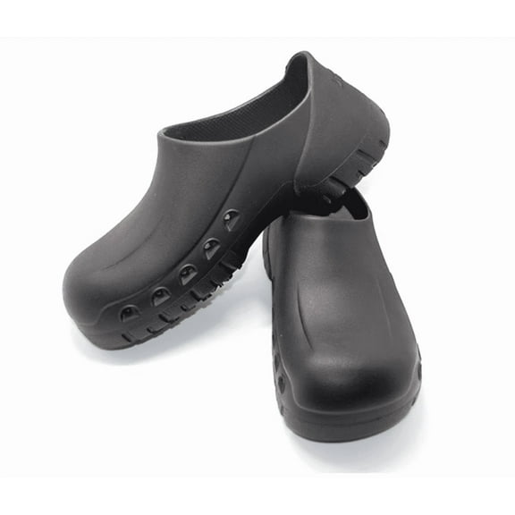 scecocrs Men Non Slip Work Shoes, Waterproof Chef Shoes, Food Service Shoes for Restaurant, Oil Resistant Kitchen Work Clogs