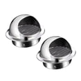 thumbnail image 1 of Tnarru 2 Pieces Round Wall Vent Outside Cap Hemispherical Hood Replacement Mesh Screen for Bathroom Anti Rust Multipurpose Accessory For 200mm Pipe, 1 of 8
