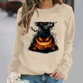 thumbnail image 2 of Sweatshirts for Women Halloween Printed Long Sleeve Hooded Hoodie, 2 of 6