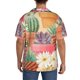 thumbnail image 3 of Balery Succulent And Cactus Camisa Casual de Manga Corta con Botones para Hombre, Texturizada, Estilo Cubano, para Playa, Verano-Medium, 3 of 5