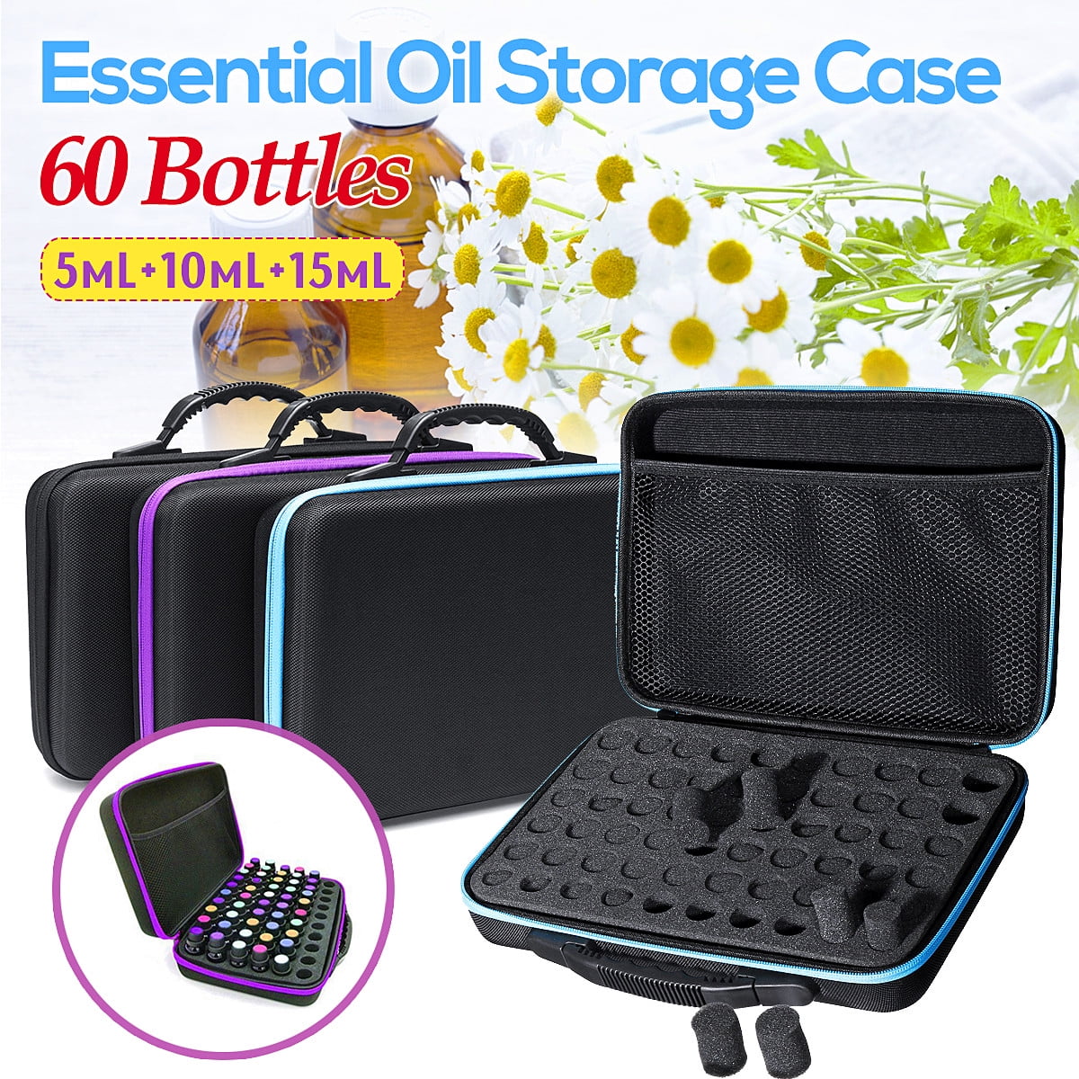 60 Bottles with Carrying Case Visual Arts Craft Supplies & Tools