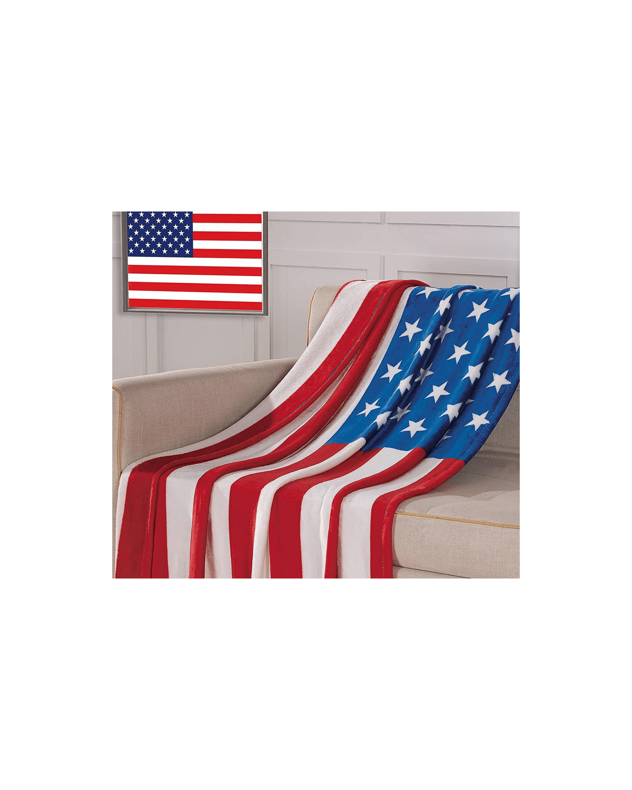 American Flag Patriotic Throw Blanket 50x70 Walmartcom