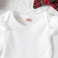 thumbnail image 4 of Baby Girls Christmas Outfits Ribbed Romper Bodysuit Pants Set Fall Winter Outfits Baby Girls Clothes, 4 of 6