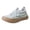 Mint Green, variant on Rokment Womens Mesh Slip On Chunky Flat Fashion Sneakers Breathable Lightweight Color Block Knit Casual Platform Non Slip Walking Shoes for Outdoor Summer Fall 2026