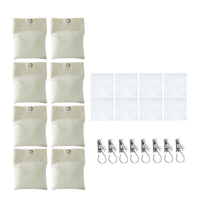 Tnarru 8 Pcs Poids de Rideau Extérieur Sacs de Sable Professionnels Faciles à Utiliser Réutilisables Robustes avec Pinces pour Tapis de Pique-Nique Extérieur
