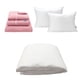 thumbnail image 1 of Protector de colchón Individual Ultra + Sábanas Royal Touch Rosa + Almohada Royal Twin, 1 of 8