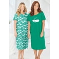 thumbnail image 4 of Dreams & Co. Plus Size 2-Pack Long Sleepshirts, 4 of 6