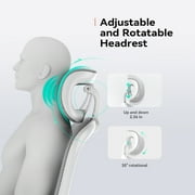 SIHOO M102C Ergonomic Office Chair, Mesh Desk Chair with Adjustable 3D Armrests, Lumbar Support, 2D Headrest, Tilt, White