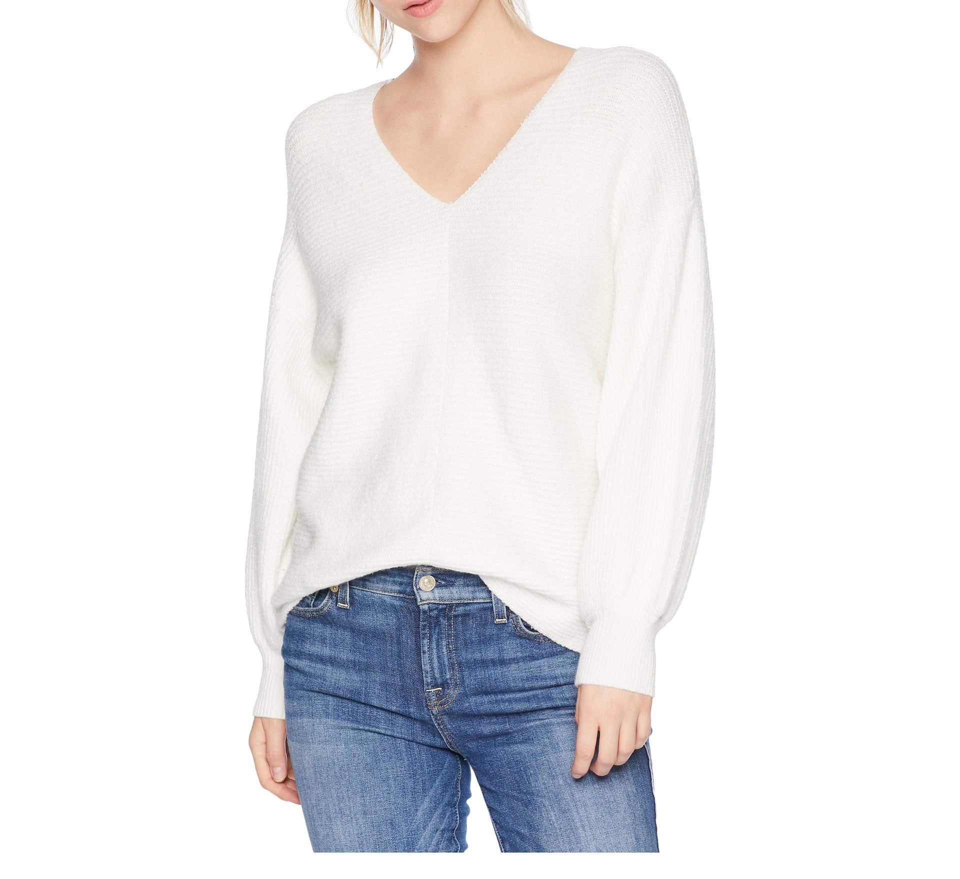 1 state bubble sleeve sweater