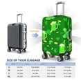 thumbnail image 4 of Susaid St Patrick's Day2 Print Elastic Washable Suitcase Cover with Hidden Zipper, Fits 18-32 Inch Luggage for Protection During Travel-Medium, 4 of 7