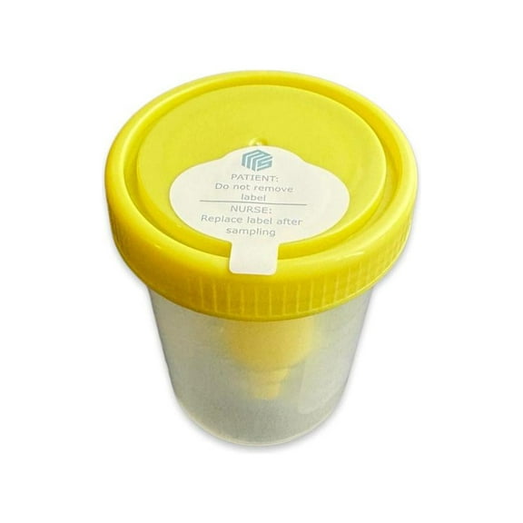 10 Urine Cups Container with Integrated Transfer Device, EXP 9/2028