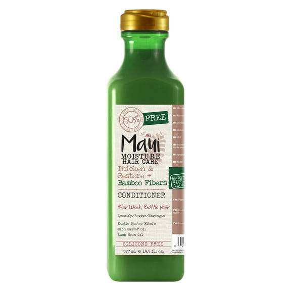 Maui Moisture Thicken & Restore   Bamboo Fibers Strengthening Conditioner, 19.5 fl oz