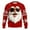 Red, variant on Christmas Sweater Women Men Funny Santa Claus Knitted Christmas Sweatshirts for Couples 3D Graphic Xmas Pullover,Red,XL