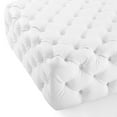 thumbnail image 5 of Modway Amour Tufted Button Large Square Faux Leather Ottoman in White, 5 of 7