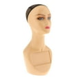 thumbnail image 4 of Cabeza de Maniquí Femenino con Tapa de Red Altura 48 Cm Multipropósito Ligero Pero Resistente Realista para Hacer Exhibiciones, Peinados, Anteojos, Co , Estilo un Estilo A, 4 of 8