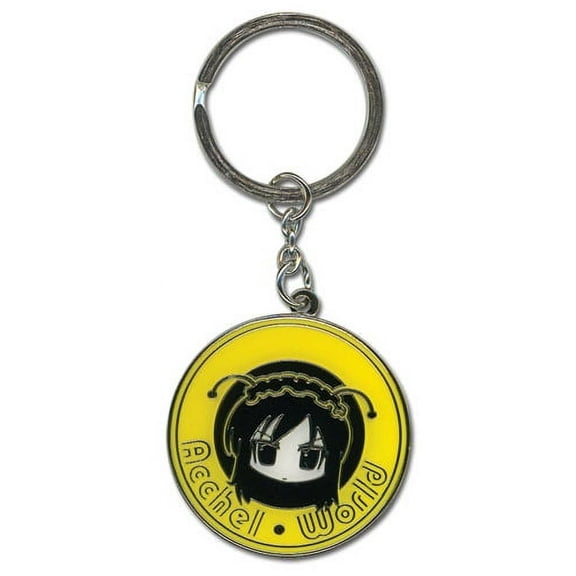 great eastern entertainment accel world - kuroyukihime face metal keychain