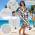 thumbnail image 6 of Xixirimido Cute Pandas Print Womens Kaftan Dresses Long Caftans Plus Size Batwing Sleeve Swimsuit Coverup V Neck Summer Beach Dress, 6 of 7