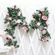 thumbnail image 4 of 2 piezas de 7,87 pies/pieza de enredadera de rosas artificiales, enredaderas de rosas artificiales, planta colgante para decoración de mesa de arco de fiesta de boda, 4 of 5